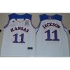 Jayhawks #11 Josh Jackson White Basketball Stitched Youth NCAA Jersey