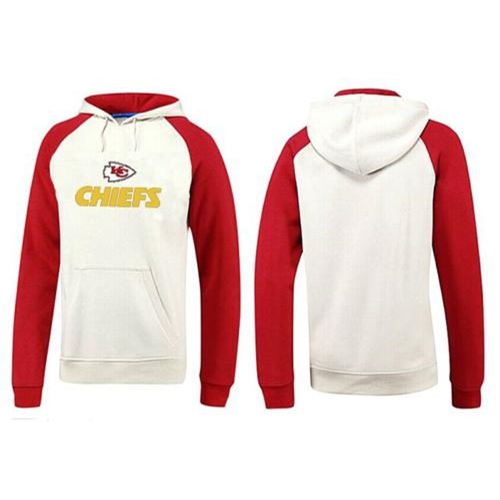 Kansas City Chiefs Authentic Logo Pullover Hoodie White & Red 1
