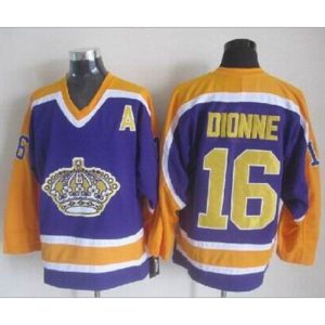 Kings #16 Marcel Dionne Purple CCM Throwback Stitched NHL Jersey