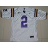 LSU Tigers #2 Rueben Randle White Stitched NCAA Jersey