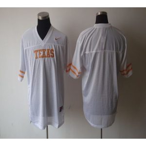 Longhorns Blank White Stitched NCAA Jersey