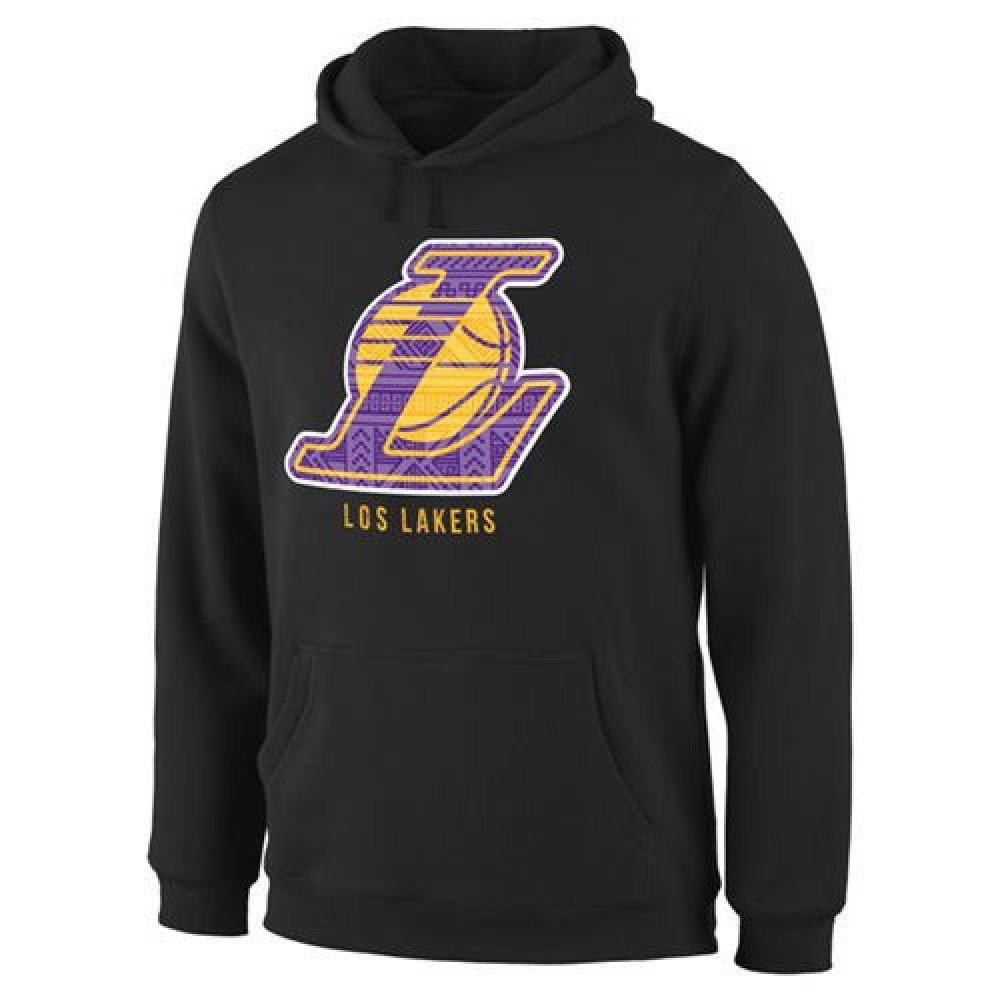 Los Angeles Lakers Noches Enebea Pullover Hoodie Black 1