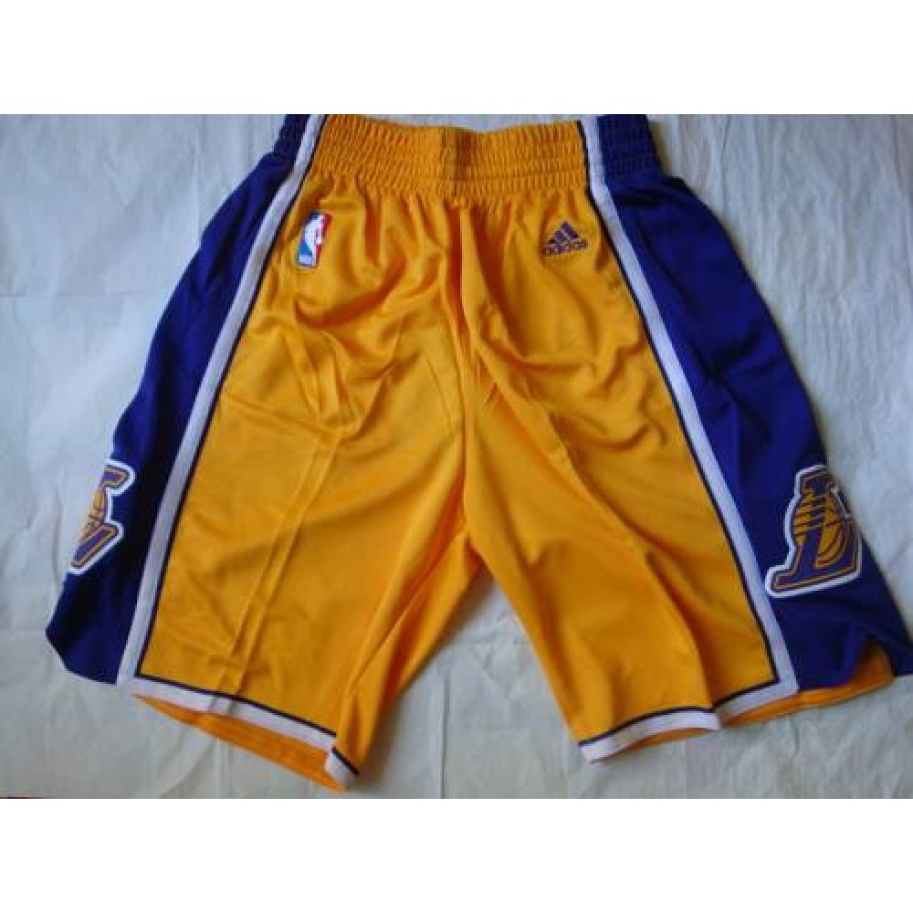 Los Angeles Lakers Yellow NBA Shorts 1