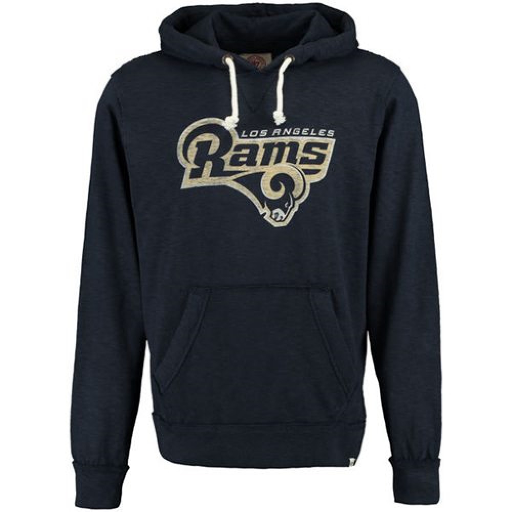 Los Angeles Rams 47 Wordmark Slugger Hoodie Navy 1