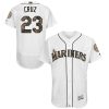 Mariners #23 Nelson Cruz White Flexbase Authentic Collection 2016 Memorial Day Stitched MLB Jersey
