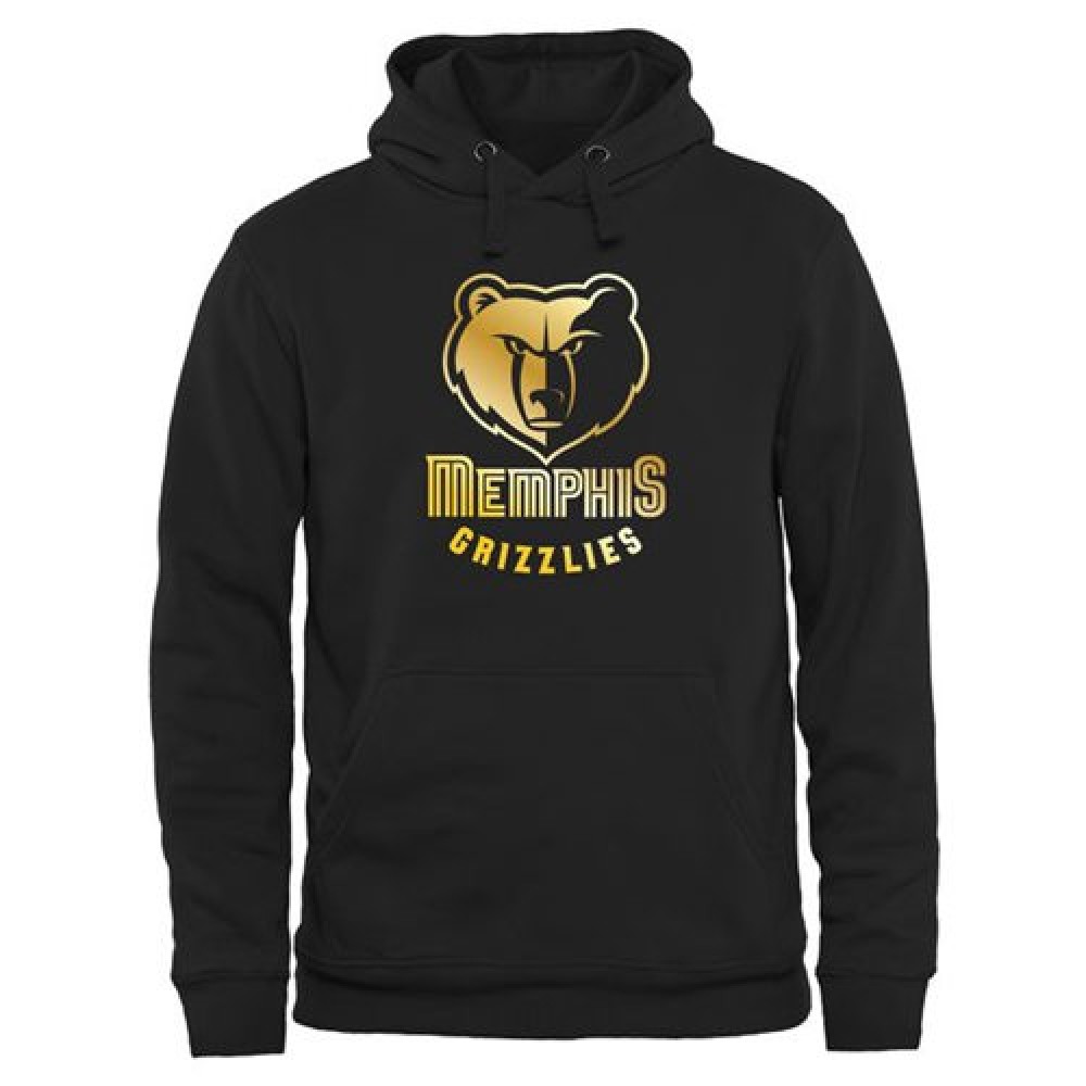 Memphis Grizzlies Gold Collection Pullover Hoodie Black 1