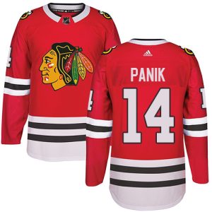 Men's Chicago Blackhawks #14 Richard Panik Red Stitched NHL Jersey