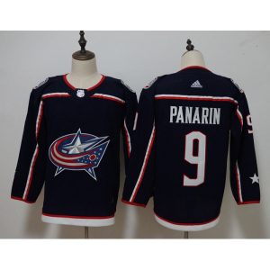 Men's Columbus Blue Jackets #9 Artemi Panarin Navy Stitched NHL Jersey