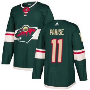Men's Minnesota Wild #11 Zach Parise Green Stitched NHL Jersey