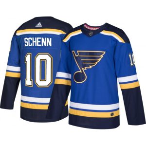 Men's St. Louis Blues #10 Brayden Schenn Blue Stitched NHL Jersey