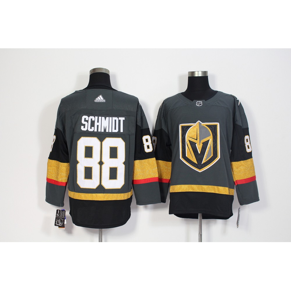 Men's Vegas Golden Knights #88 Nate Schmidt Grey Stitched NHL Jersey 1
