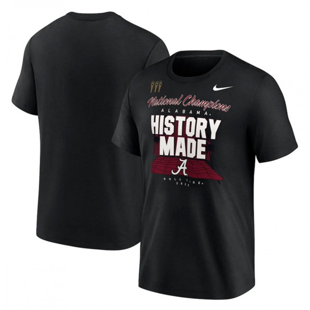 Men's Alabama Crimson Tide 2020 Black National Champions T-Shirt 1