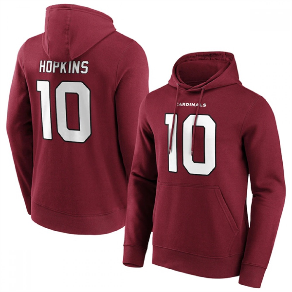 Men's Arizona Cardinals #10 DeAndre Hopkins Red Hoodie 1