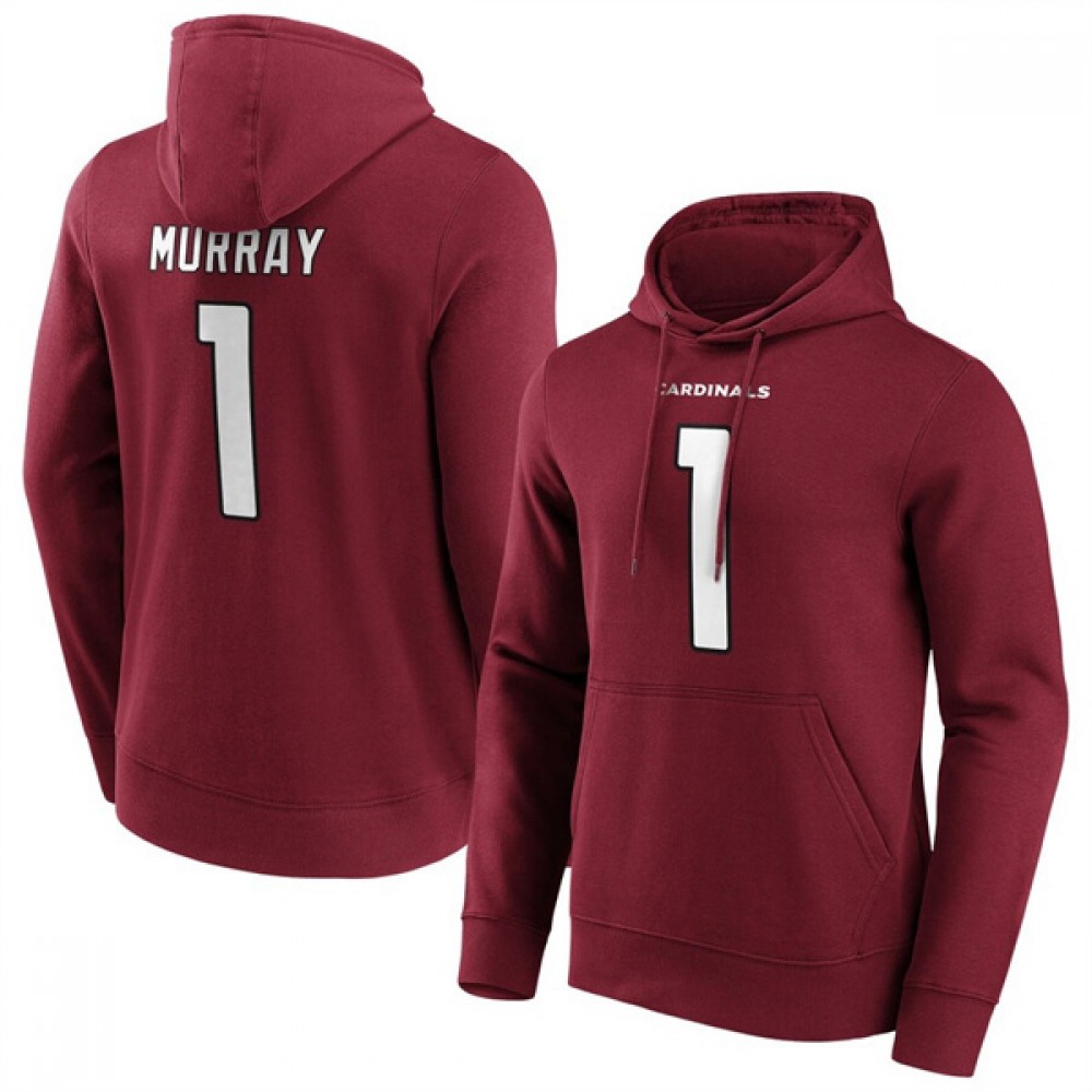 Men's Arizona Cardinals #1 Kyler Murray Red Hoodie 1