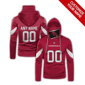 Men's Arizona Cardinals 2020 Red Customize Hoodie Mask