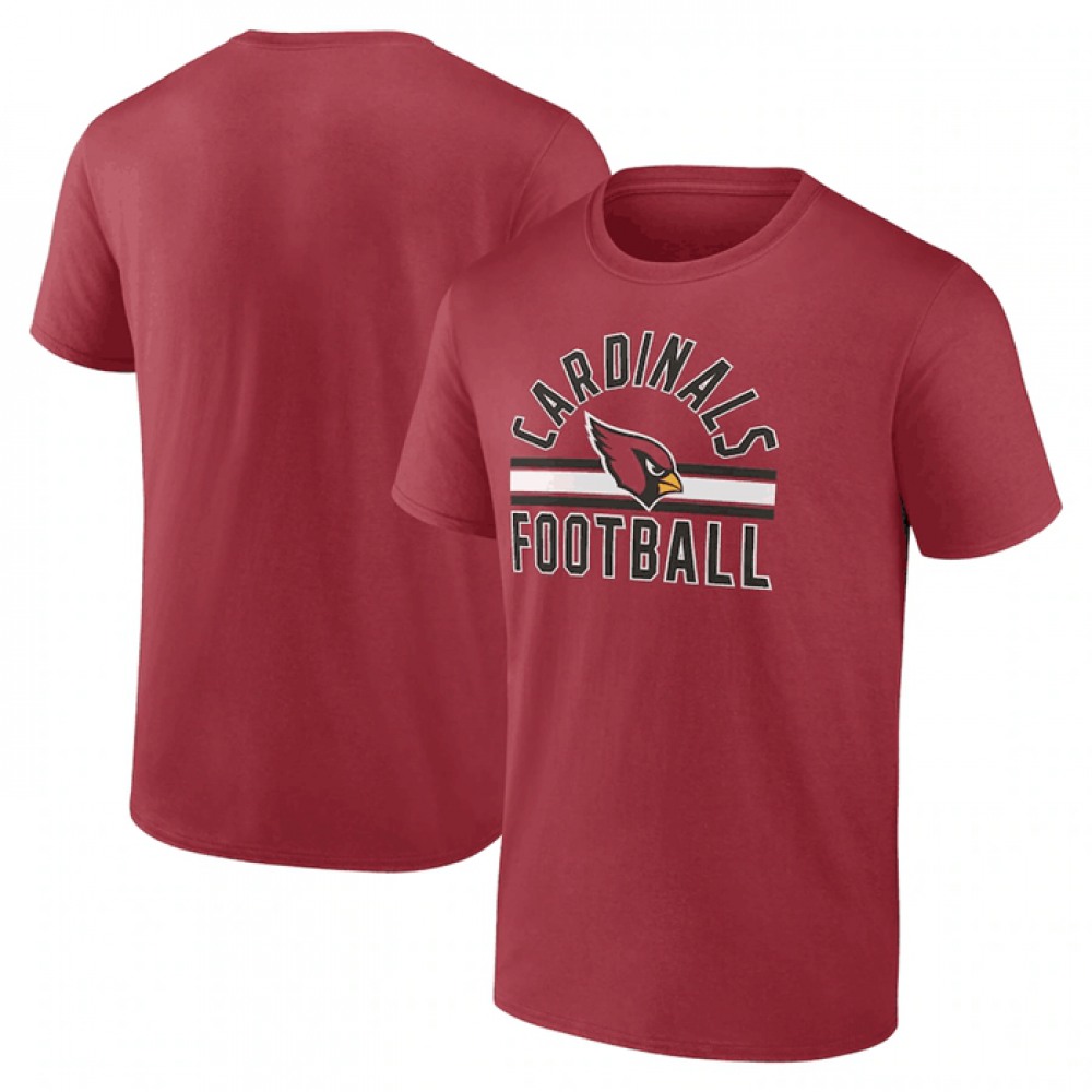 Men's Arizona Cardinals Red Arch Stripe T-Shirt 1