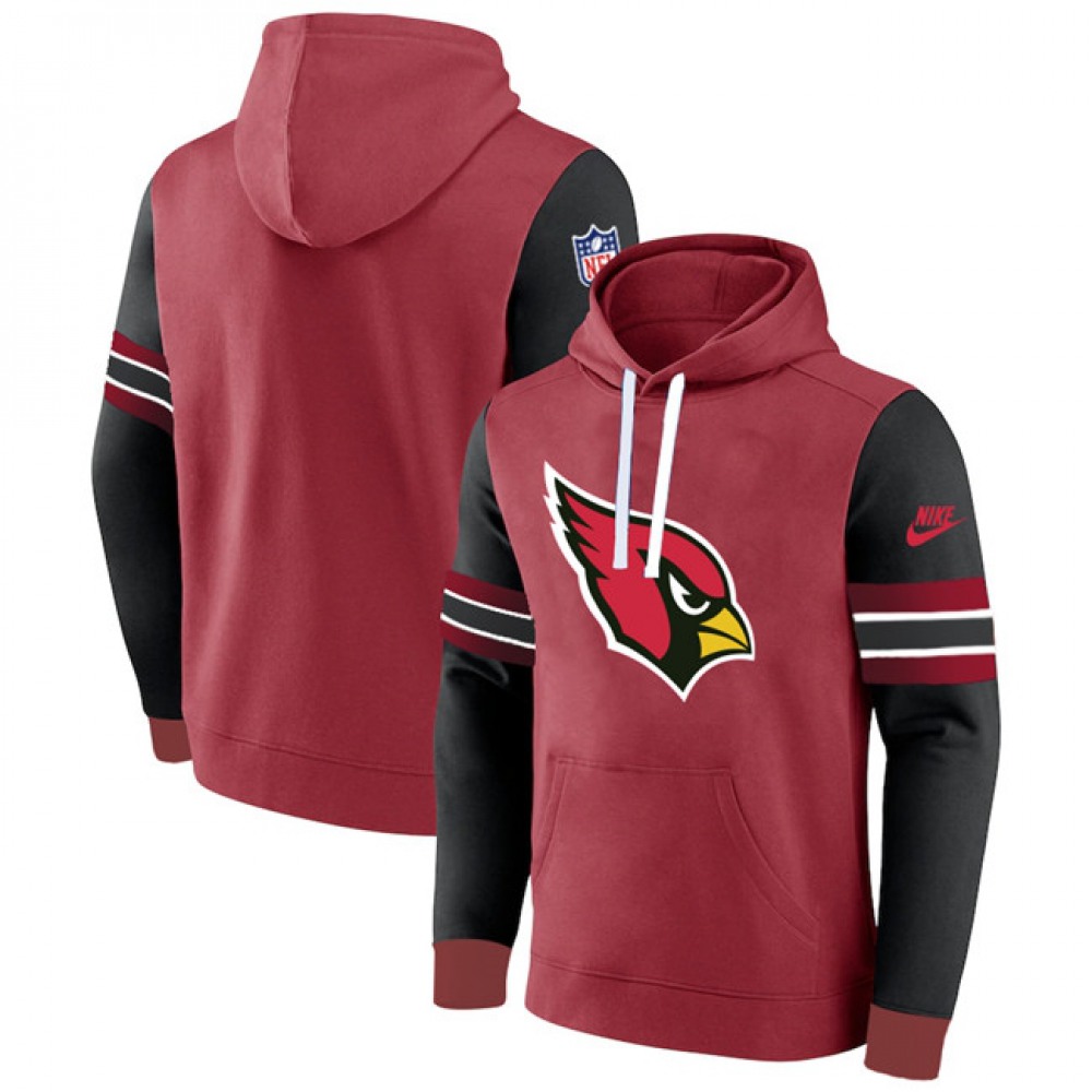 Men's Arizona Cardinals Red/Black Pullover Hoodie 1