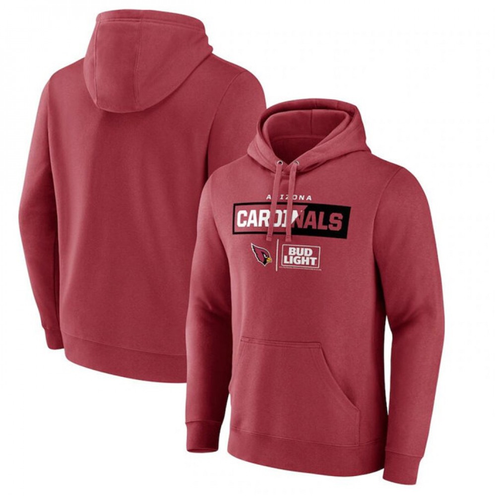 Men's Arizona Cardinals Red x Bud Light Pullover Hoodie 1