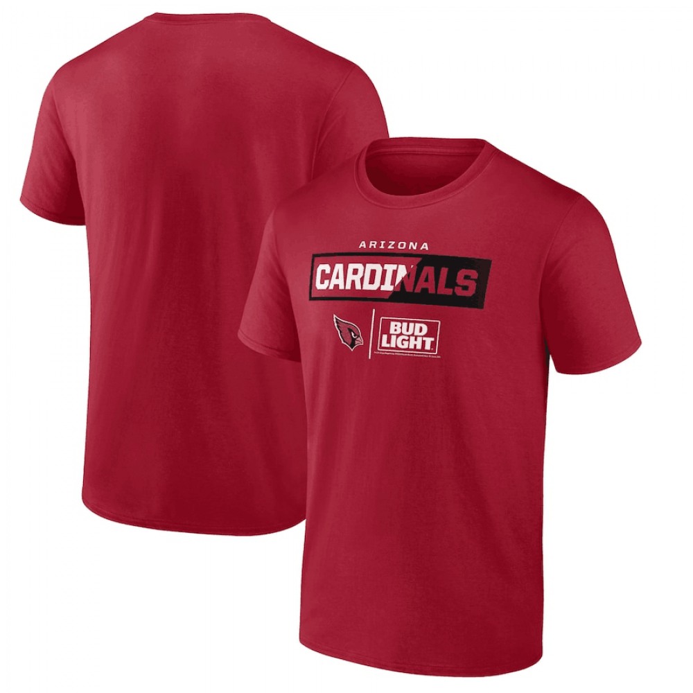 Men's Arizona Cardinals Red x Bud Light T-Shirt 1