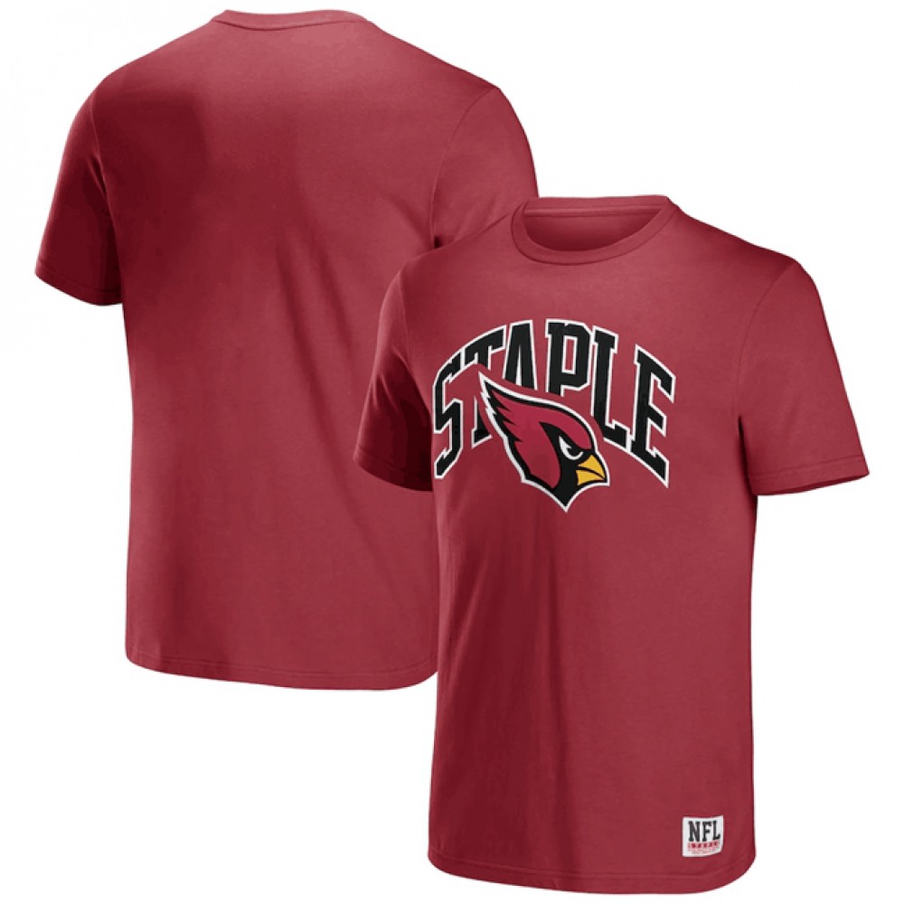Men's Arizona Cardinals x Staple Red Logo Lockup T-Shirt 1