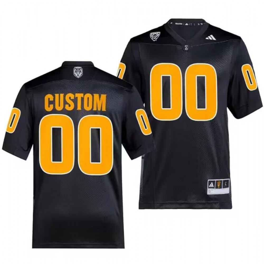 Men's Arizona State Sun Devils Active Player Custom Black stitched Jersey 1