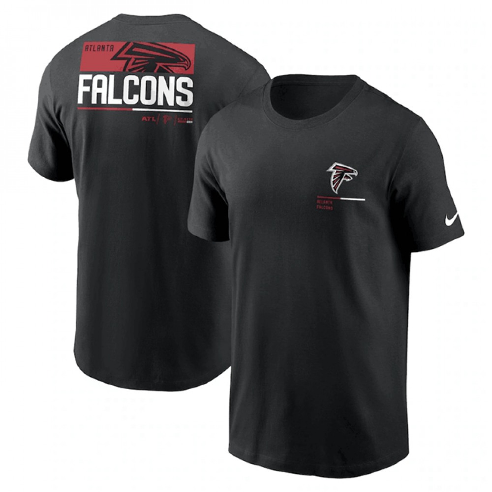 Men's Atlanta Falcons Black Team Incline T-Shirt 1