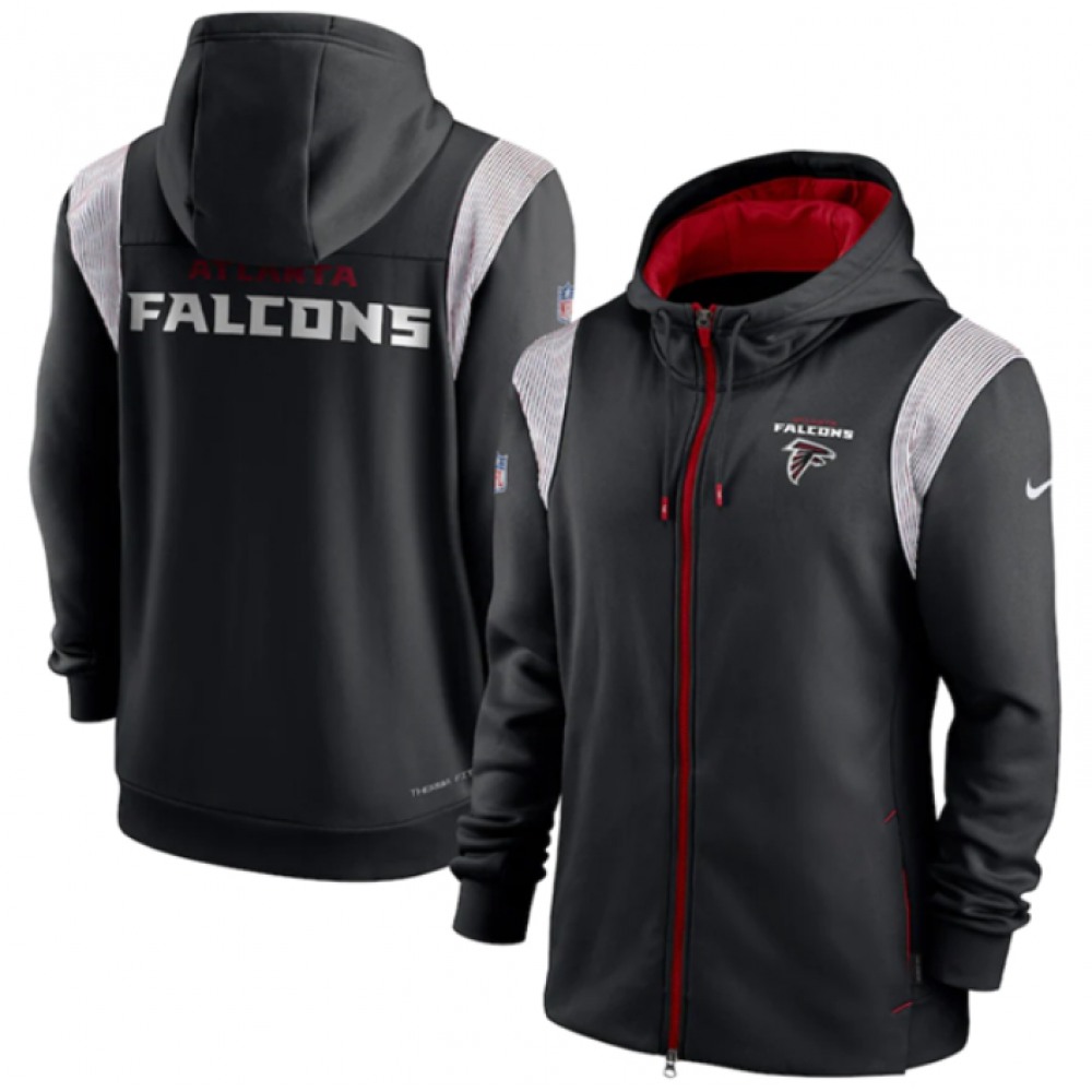 Men's Atlanta Falcons Black zipper Hoodie 1