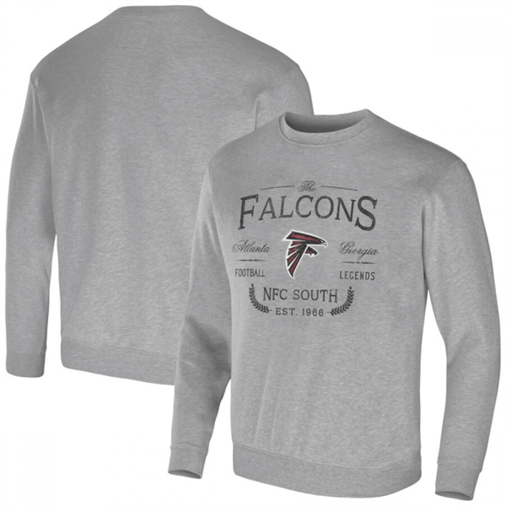 Men's Atlanta Falcons Gray Darius Rucker Collection Pullover Sweatshirt 1