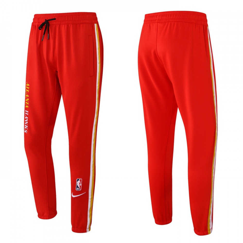 Men's Atlanta Hawks Red Performance Showtime Basketball Pants 1