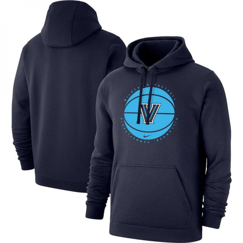 Men's BYU Cougars Navy Basketball Pullover Hoodie 1