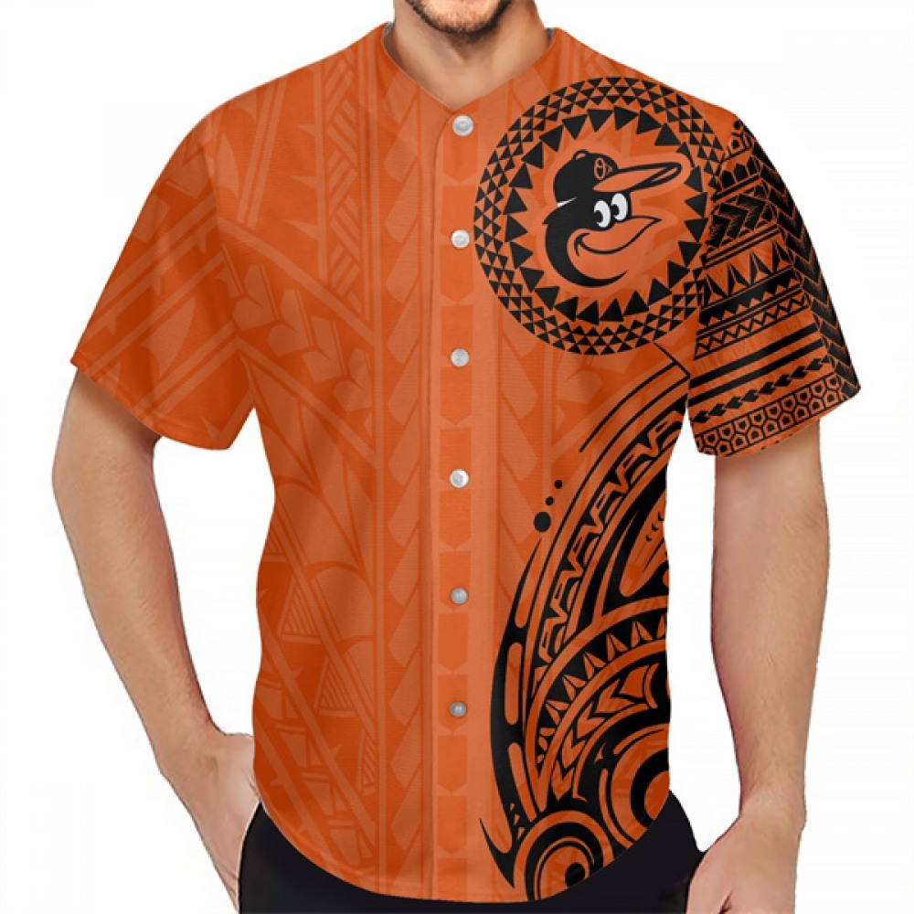 Men's Baltimore Orioles Orange Baseball Jersey 1