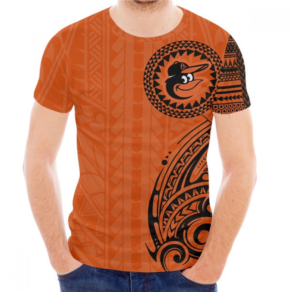 Men's Baltimore Orioles Orange T-Shirt 1