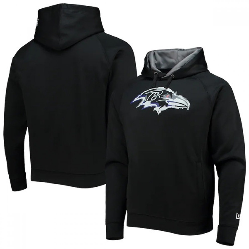Men's Baltimore Ravens Black Pullover Hoodie 1