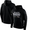 Men's Baltimore Ravens Black Circuit Property Of Performance Pullover Hoodie