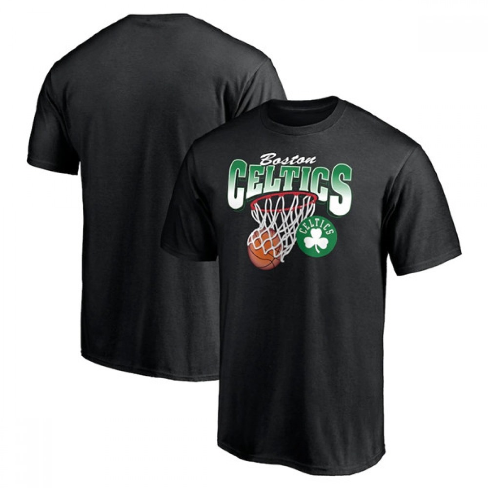 Men's Boston Celtics 2022 Black Balanced Floor T-Shirt 1