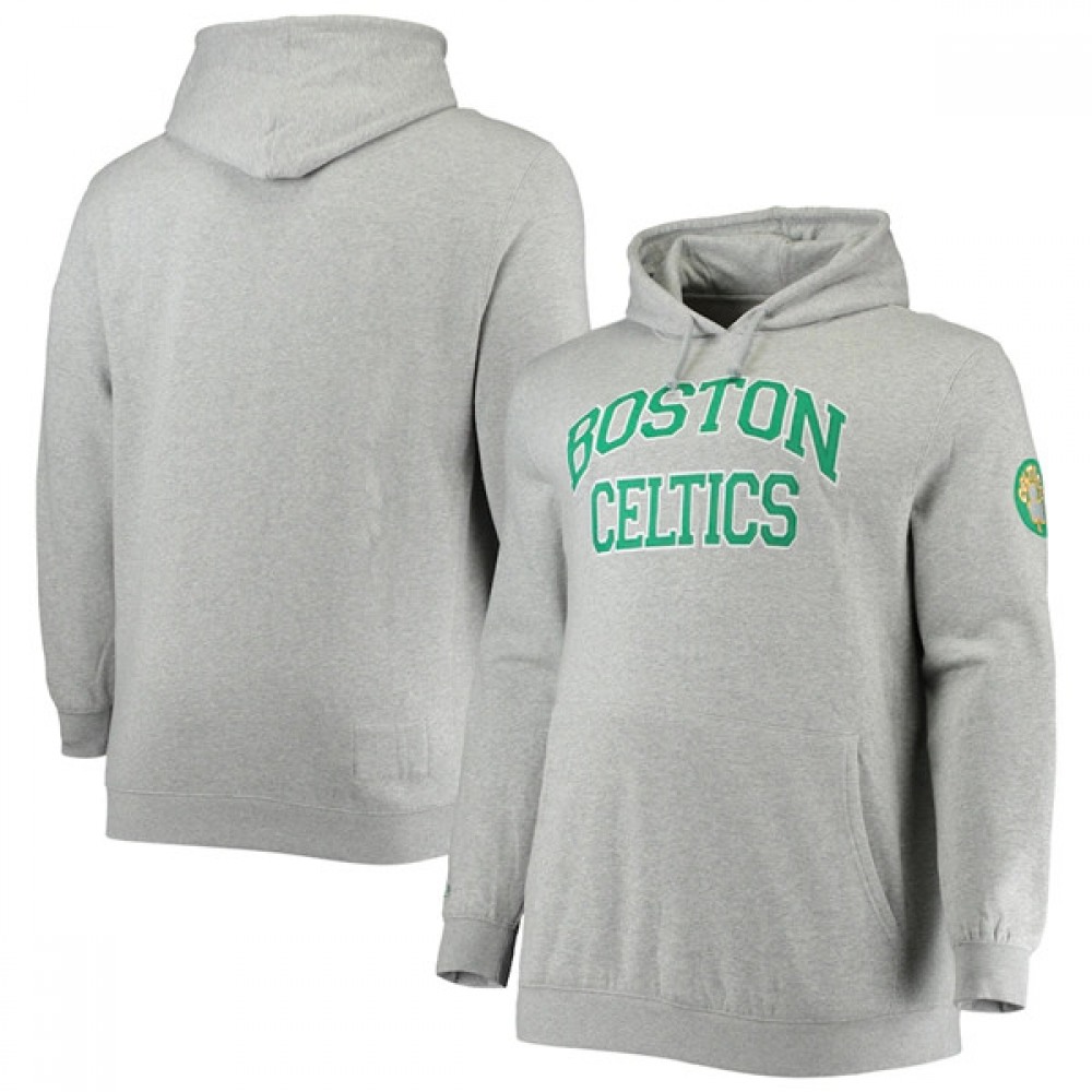 Men's Boston Celtics Grey Pullover Hoodie 1