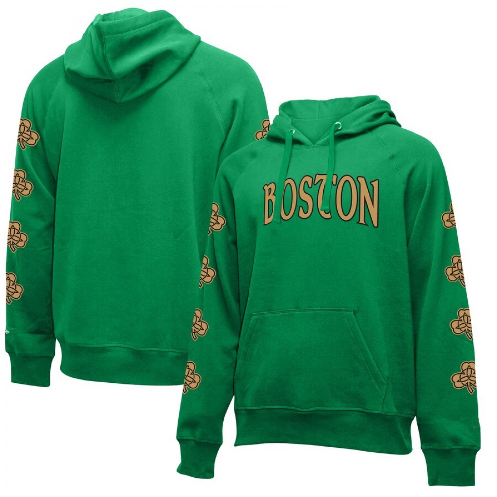Men's Boston Celtics Kelly Green City Edition Club Pullover Hoodie 1