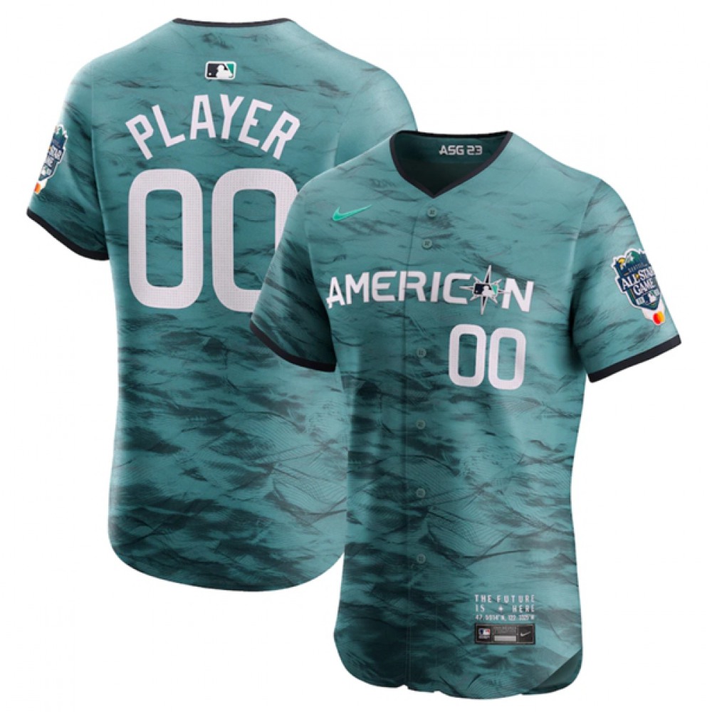 Men's Boston Red Sox ACTIVE PLAYER Custom Teal 2023 All-star Flex Base Stitched MLB Jersey 1