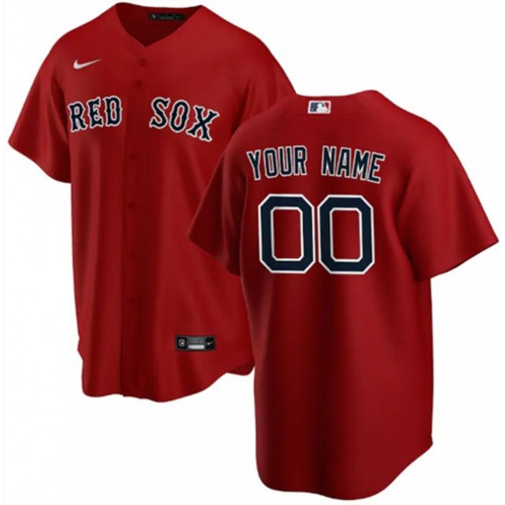 Men's Boston Red Sox Customized Stitched MLB Jersey 1