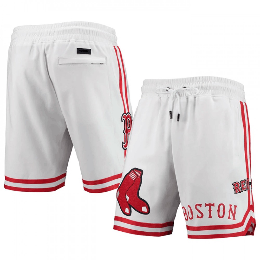 Men's Boston Red Sox White Shorts 1