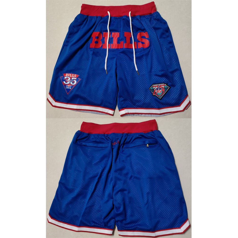 Men's Buffalo Bills Blue Shorts (Run Smaller) 1