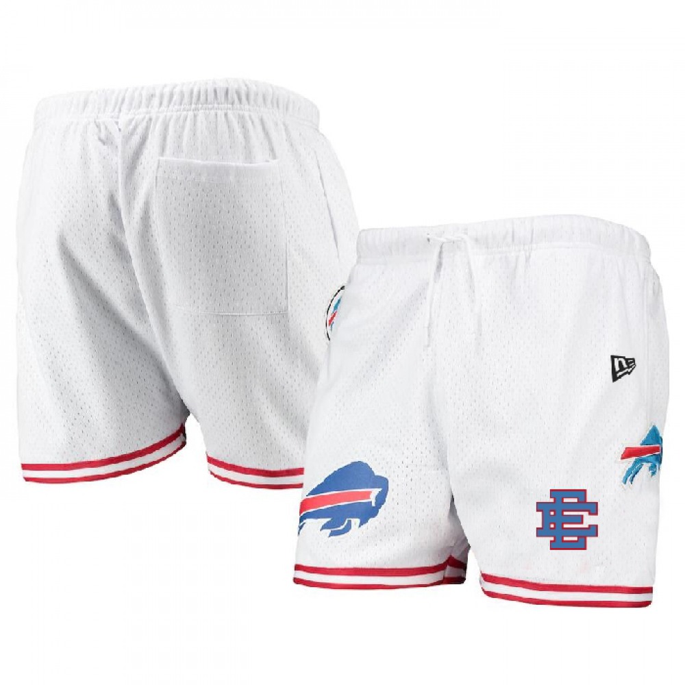 Men's Buffalo Bills Pro White/Red Mesh Shorts 1
