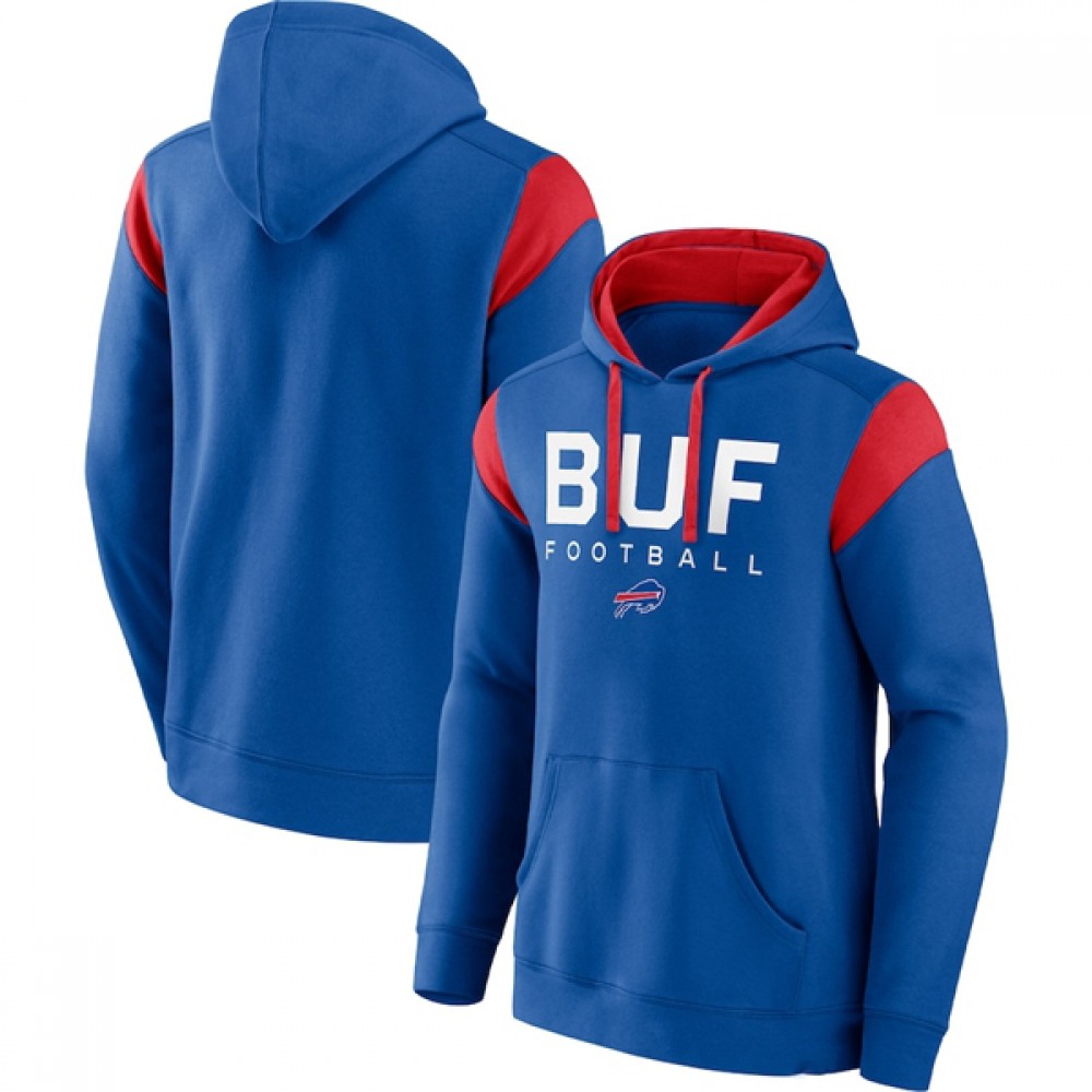 Men's Buffalo Bills Royal Call The Shot Pullover Hoodie 1