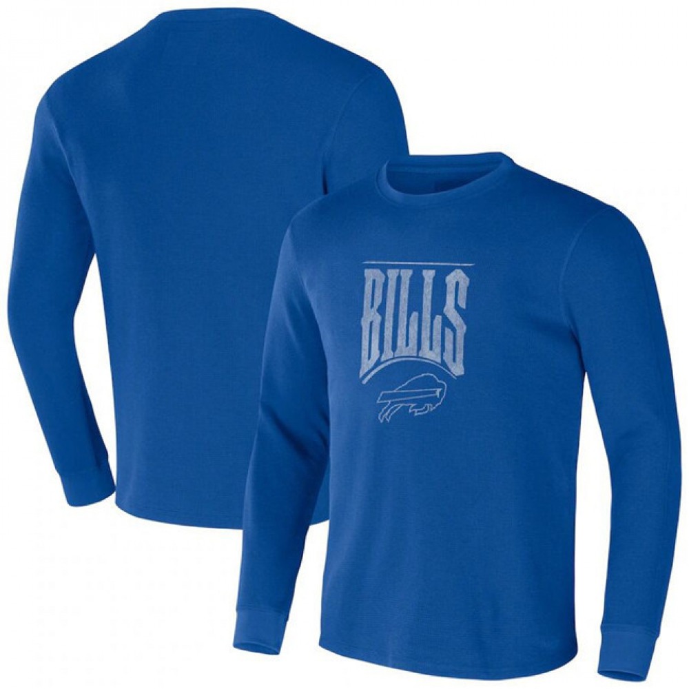 Men's Buffalo Bills X Darius Rucker Collection Royal Long Sleeve Thermal T-Shirt 1