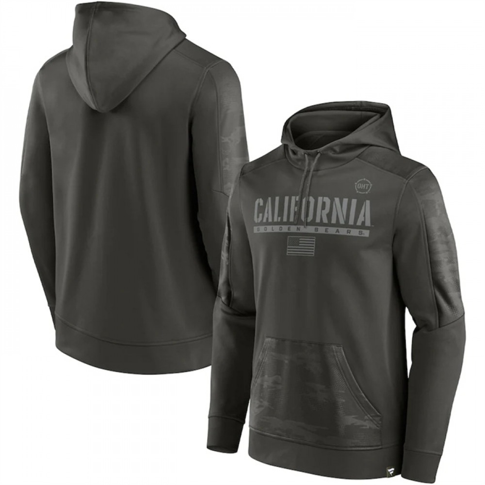 Men's California Golden Bears Olive OHT Military Appreciation Guardian Pullover Hoodie 1
