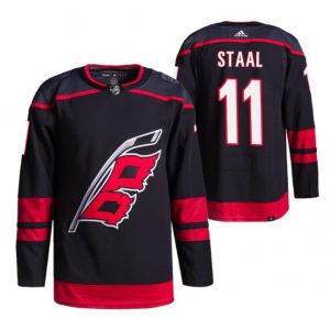 Men's Carolina Hurricanes #11 Jordan Staal Black Alternate Pro Stitched Jersey