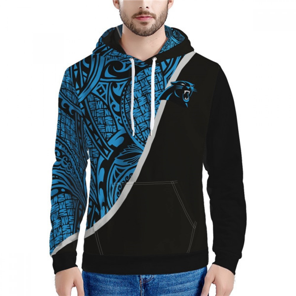 Men's Carolina Panthers Black/Blue Hoodie 1