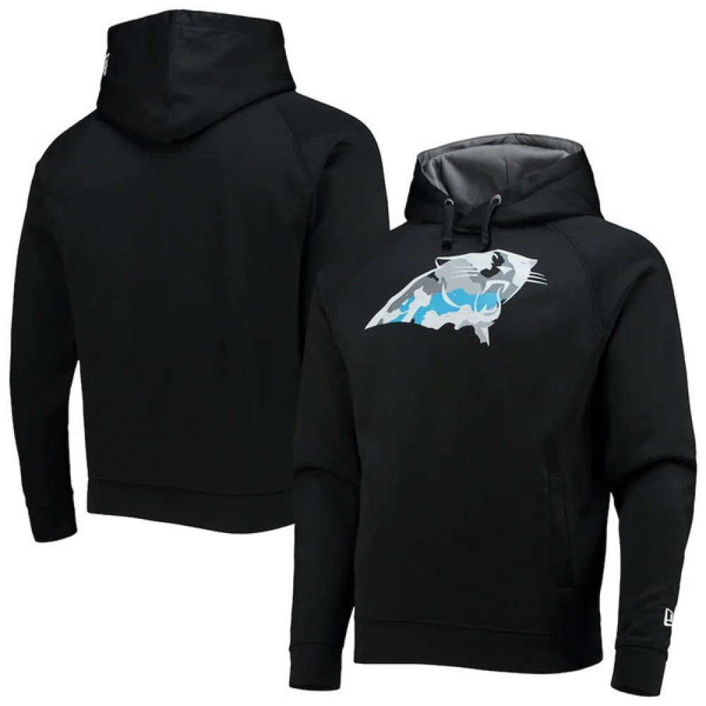 Men's Carolina Panthers Black Pullover Hoodie 1