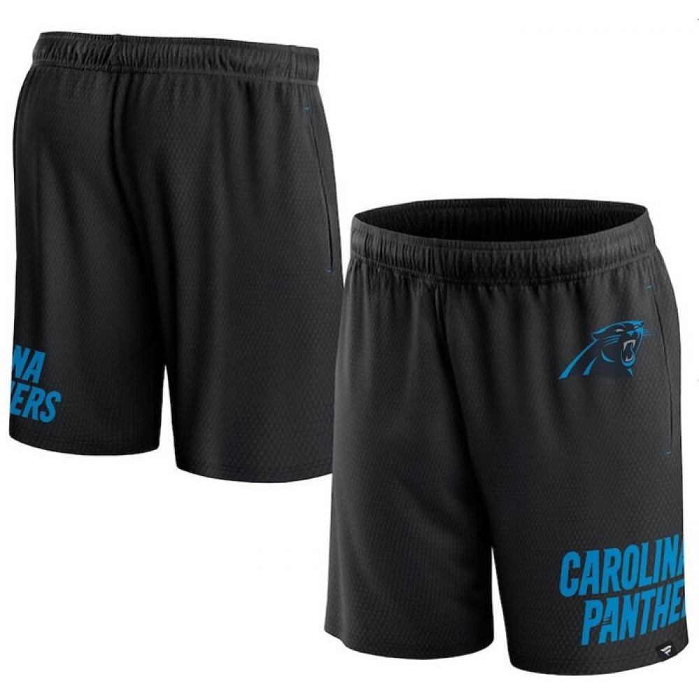 Men's Carolina Panthers Black Shorts 1