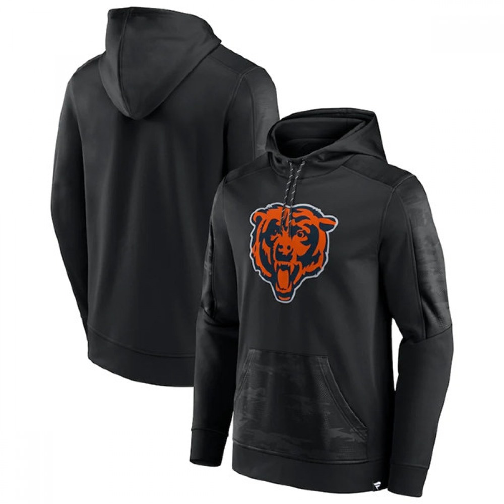 Men's Chicago Bears Black On The Ball Pullover Hoodie 1